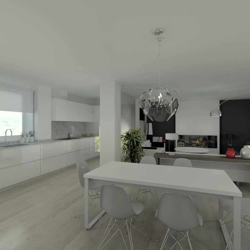 Aravaca | Cocina Santos | Modelo Intra Laca Brillo | Encimera Granito