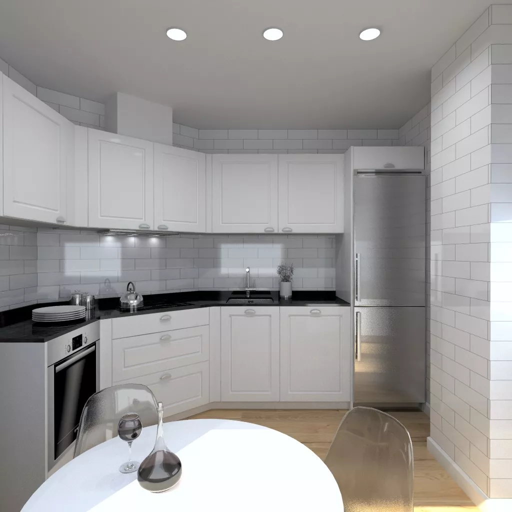 Cocina Santos Modelo Época en Blanco Seda Mate – Estilo Retro con Elegancia Moderna