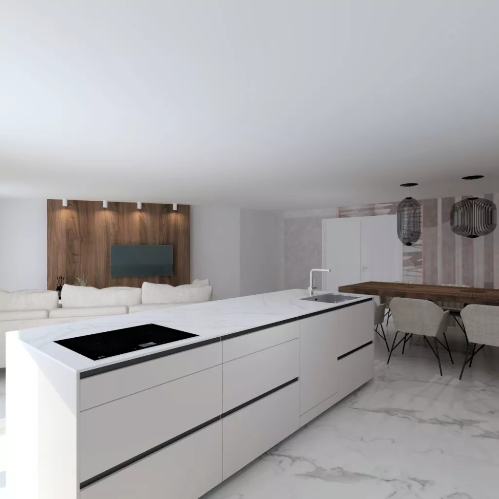 Cocina abierta al salón