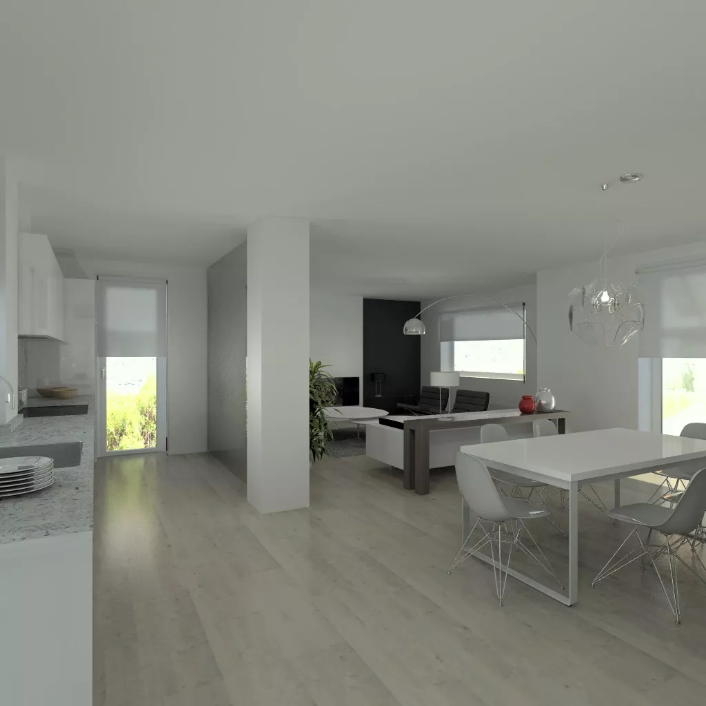 Aravaca | Cocina Santos | Modelo Intra Laca Brillo | Encimera Granito