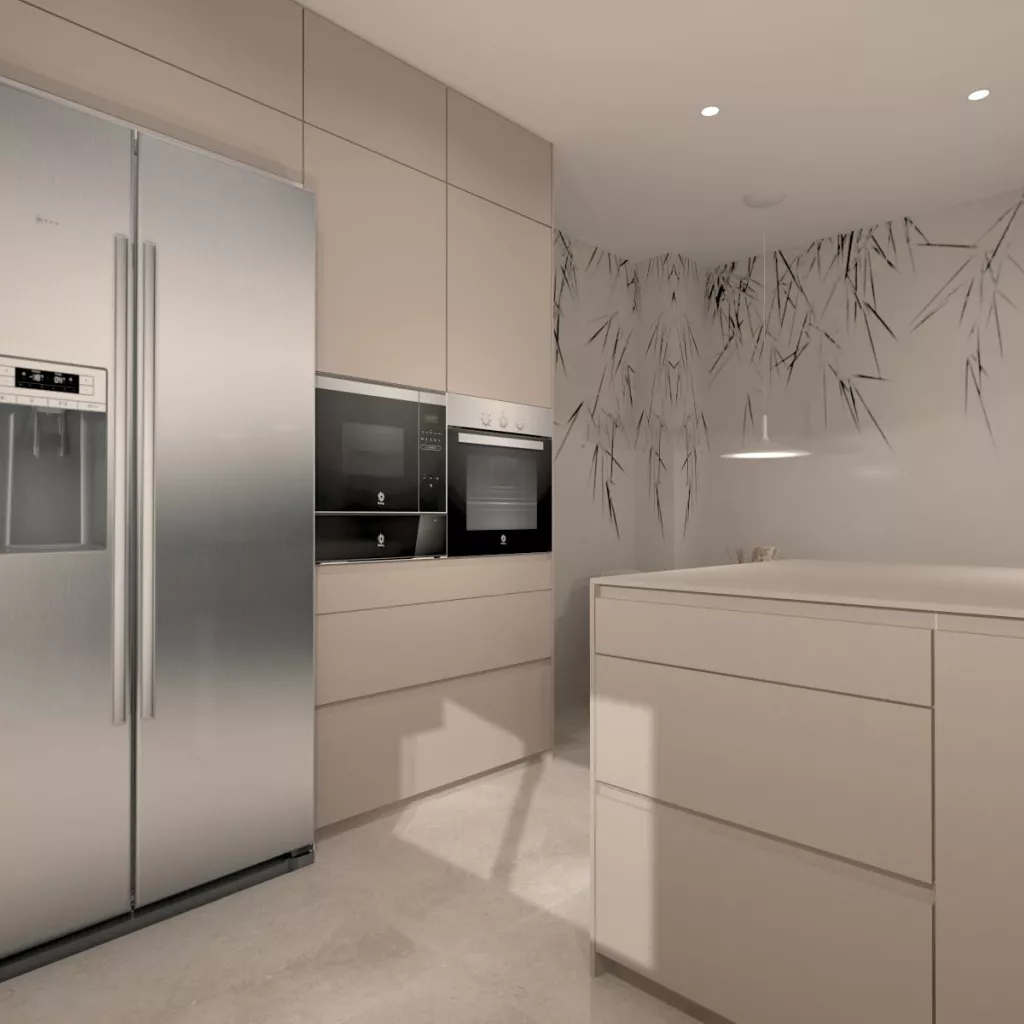 Cocina Santos en U GRIS