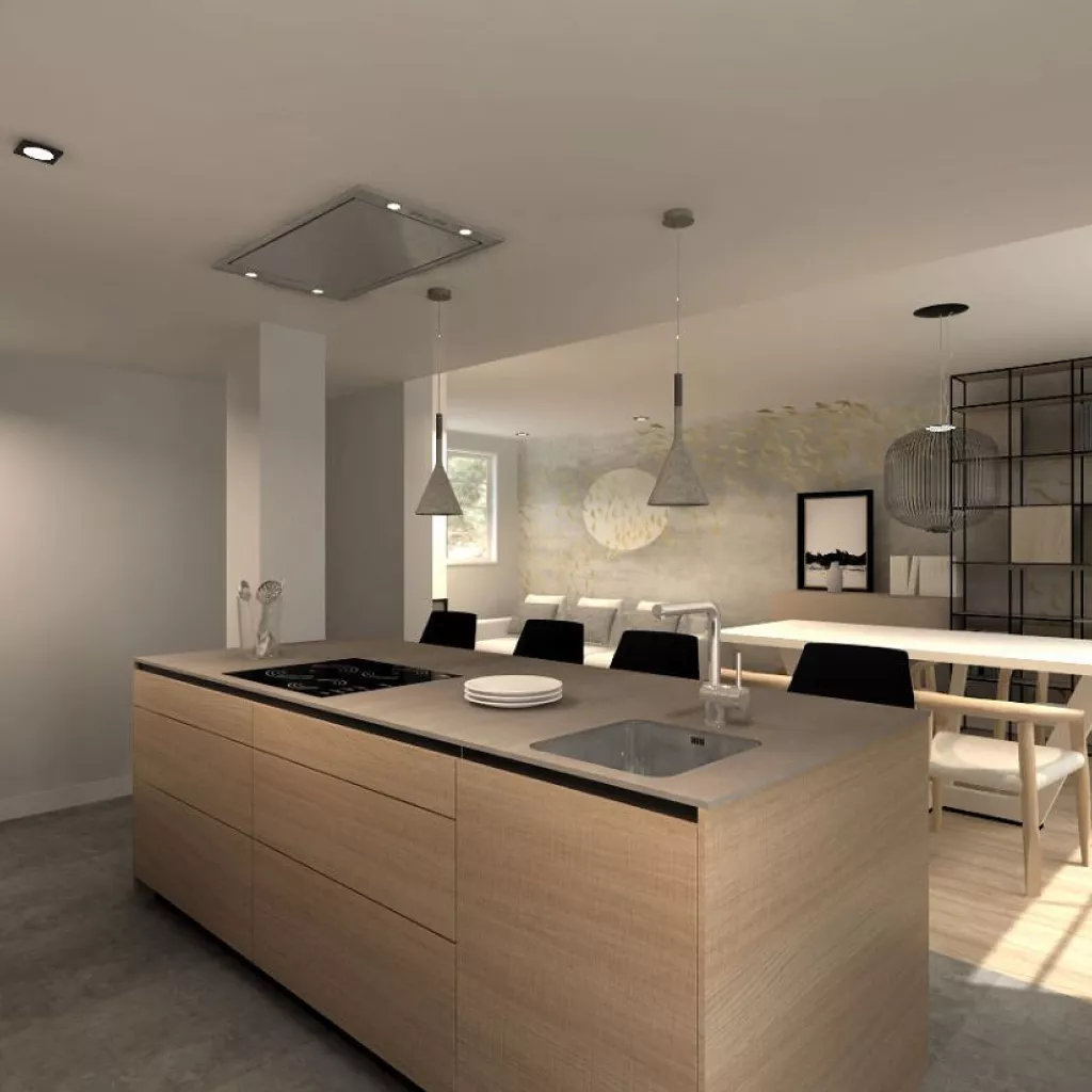 Cocina Santos Cashmere con Isla