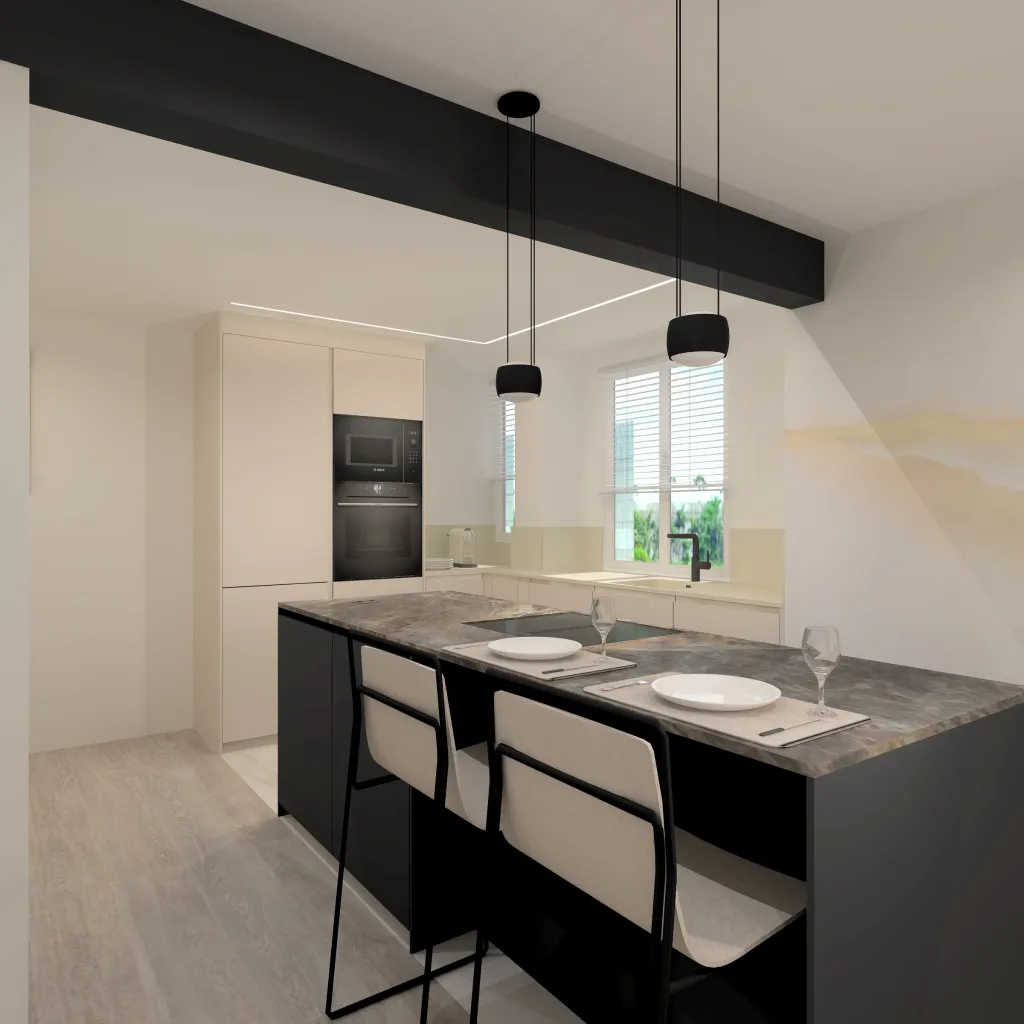 Cocina contemporánea en Madrid