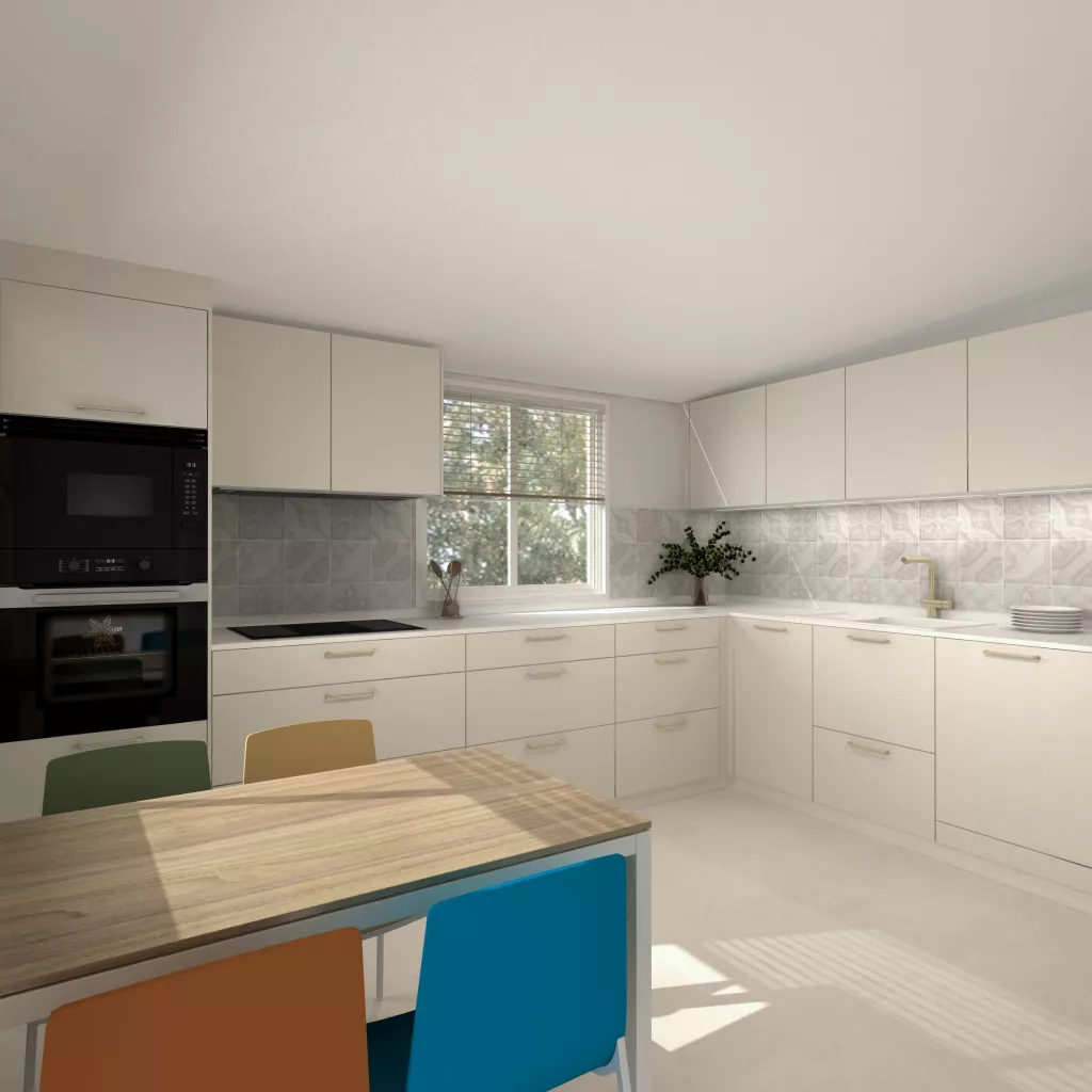 Una cocina luminosa donde la sencillez se convierte en protagonista