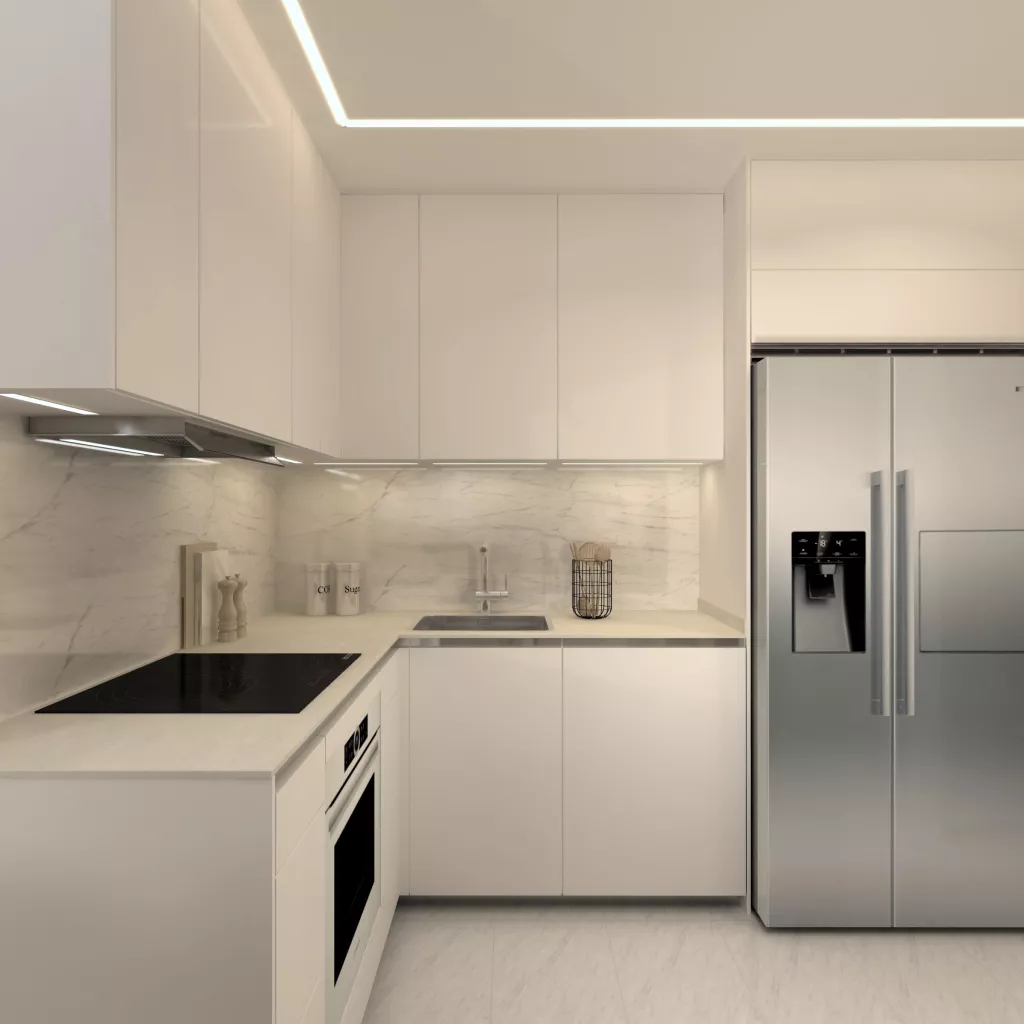 Cocina natural con conexión al salón