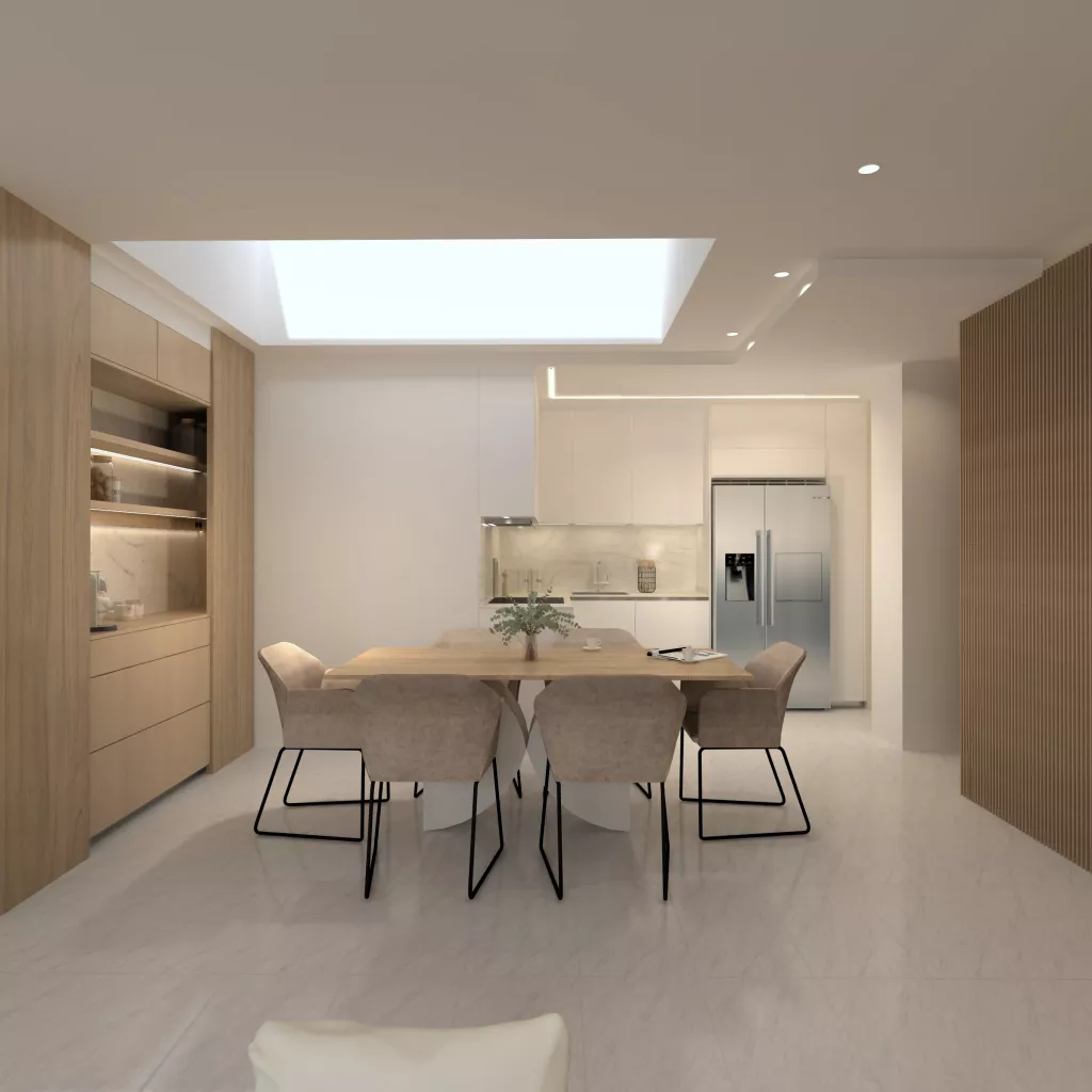 Diseño 3D de cocinas con conexión al salón