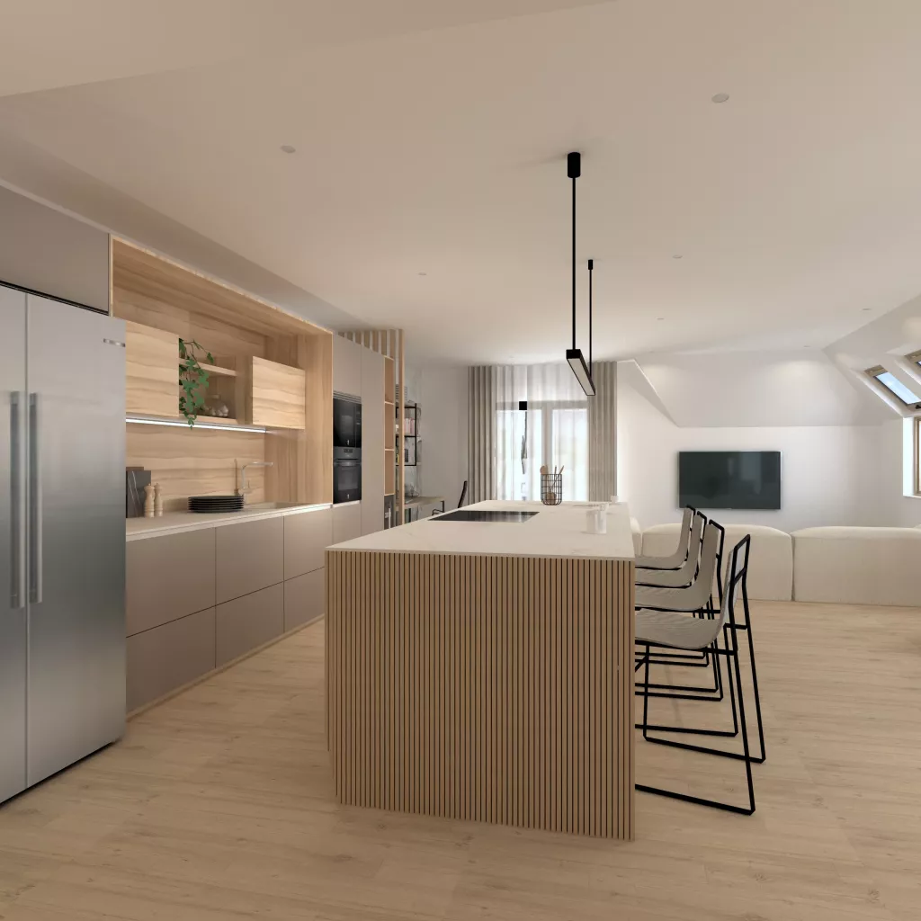 Cocina Fresno Olivo fondo