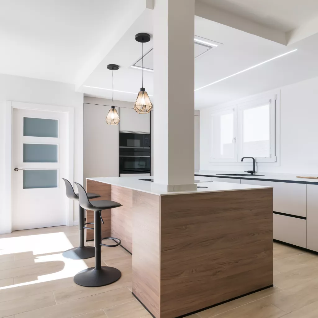 Cocina minimalista en Madrid