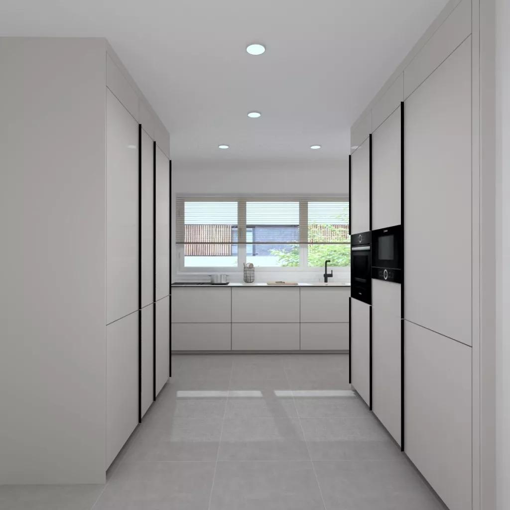 Cocina Santos Cashmere pasillo