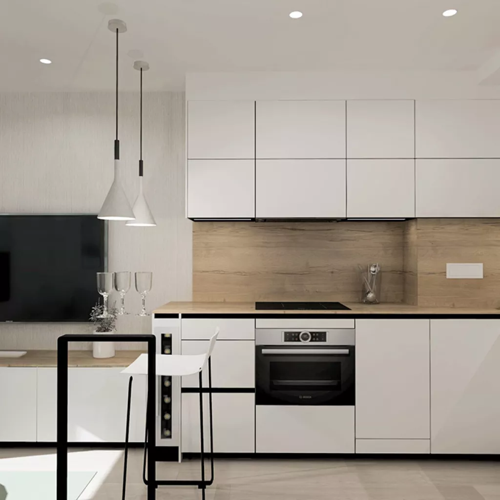 Cocina Santos abierta al salón