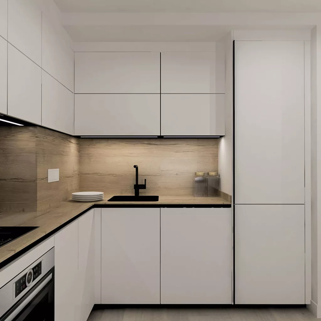 Cocina Santos abierta al salón