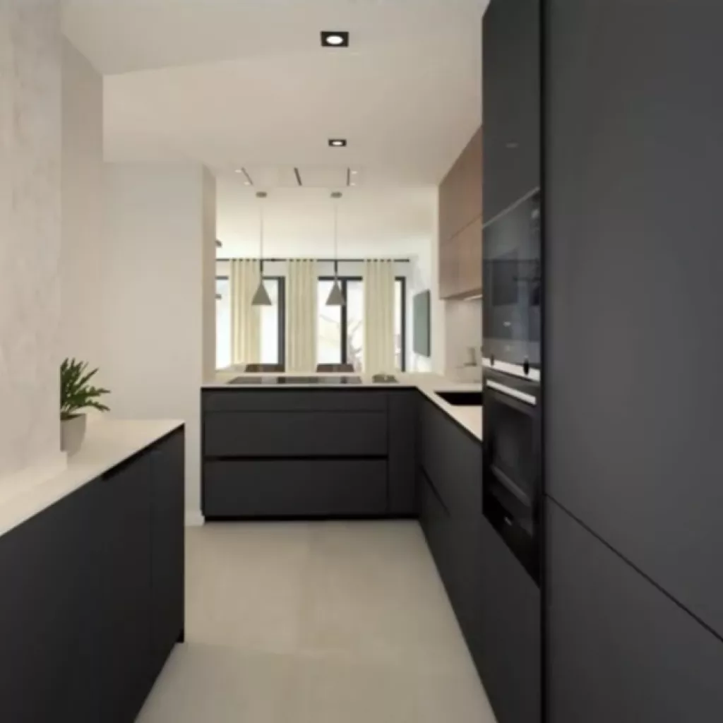 Cocina Santos Abierta al salón en L