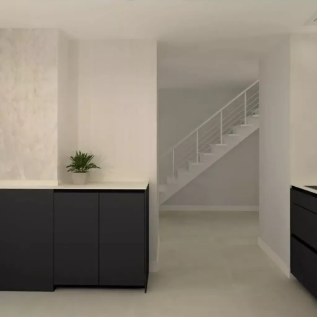 Cocina Santos Abierta al salón en L