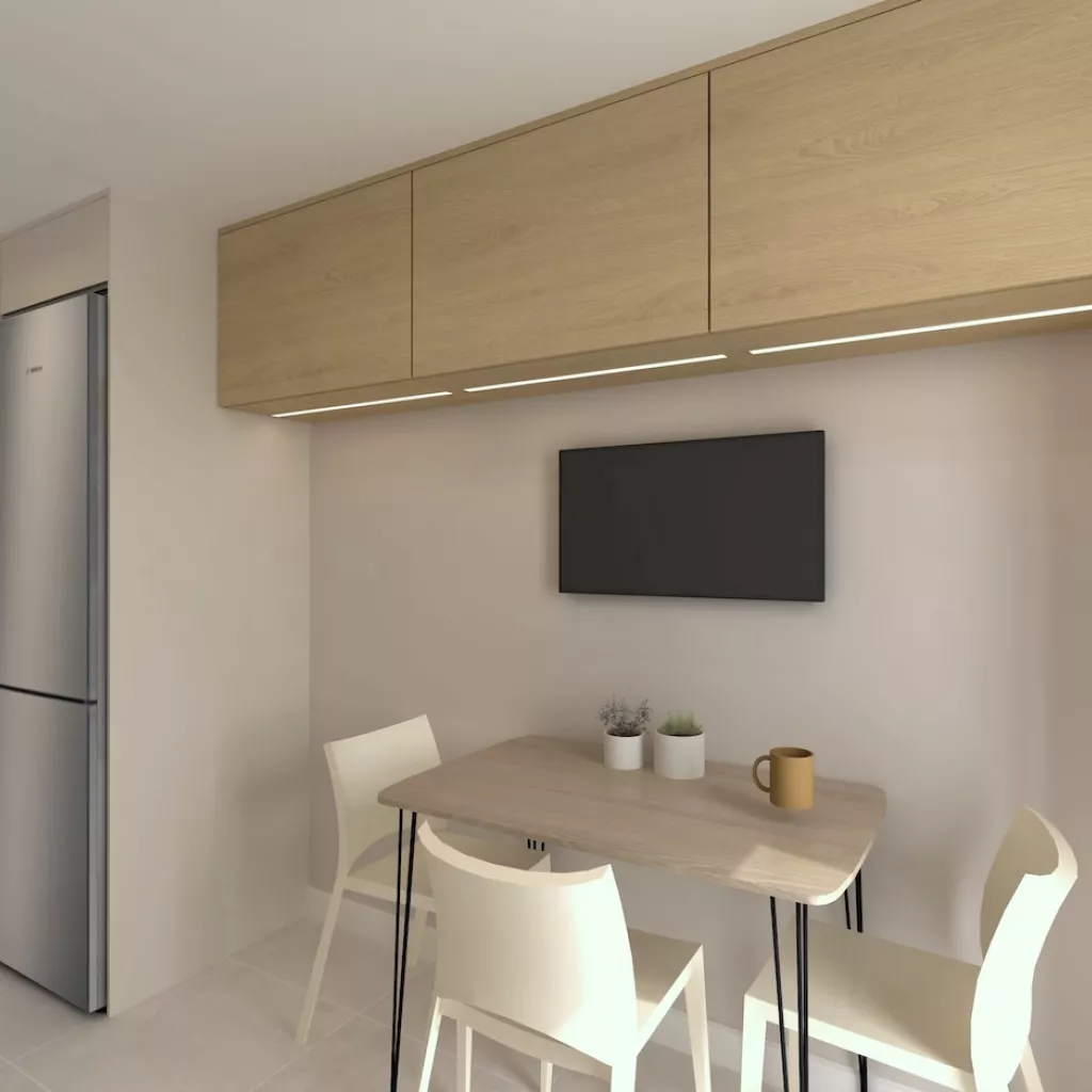 Muebles altos en madera