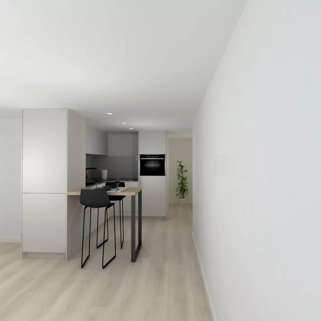 Cocina Cashmere en Forma de L