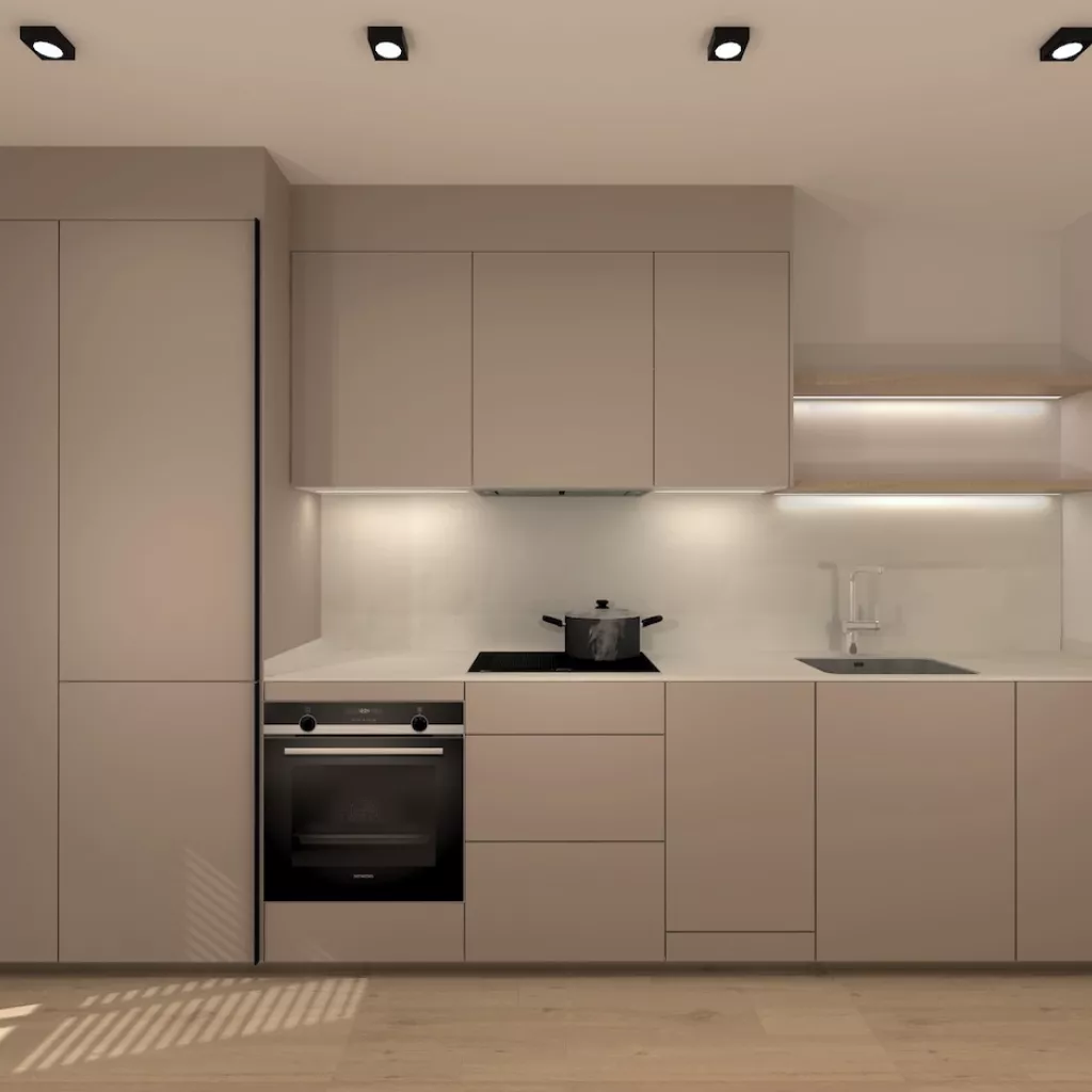Cocina gris arena
