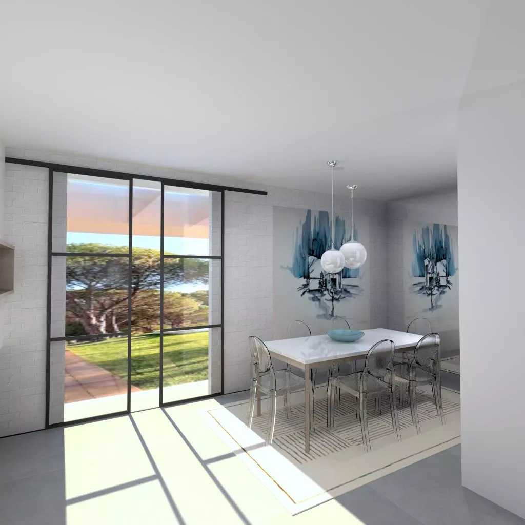 Cocinas Santos en las Rozas, Cocina Blanca con Encimera Silestone