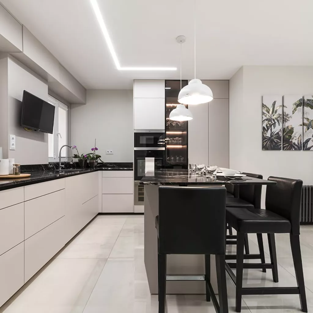 Cocina Santos en U con isla