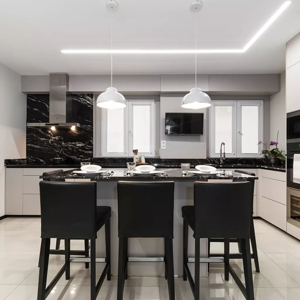 Cocina Santos en U con isla