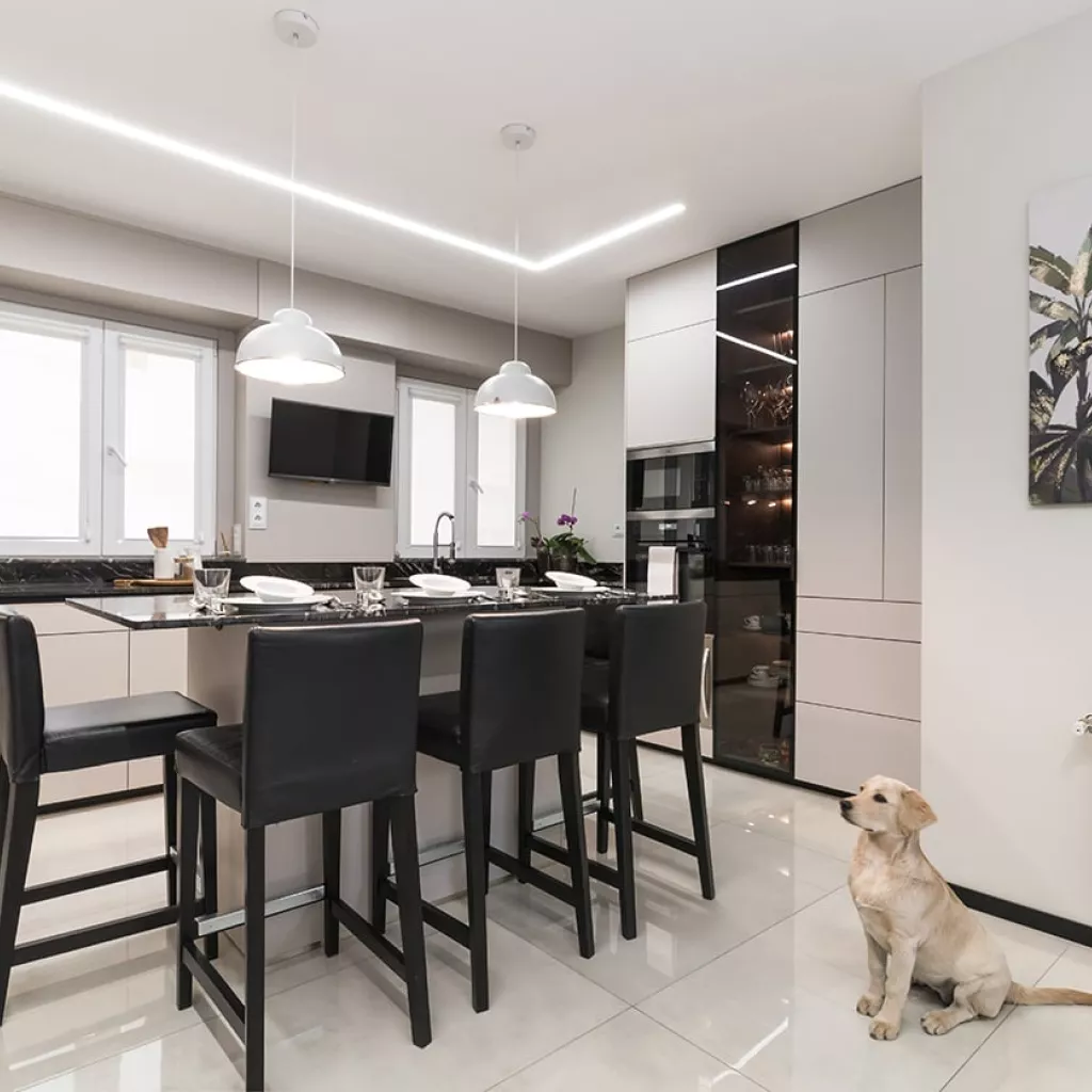 Cocina Santos en U con isla