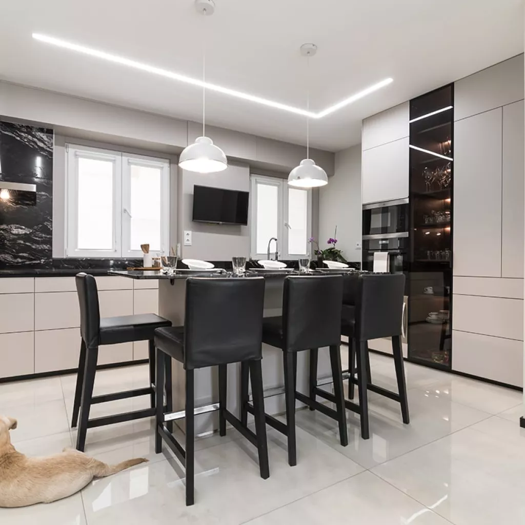 Cocina Santos en U con isla