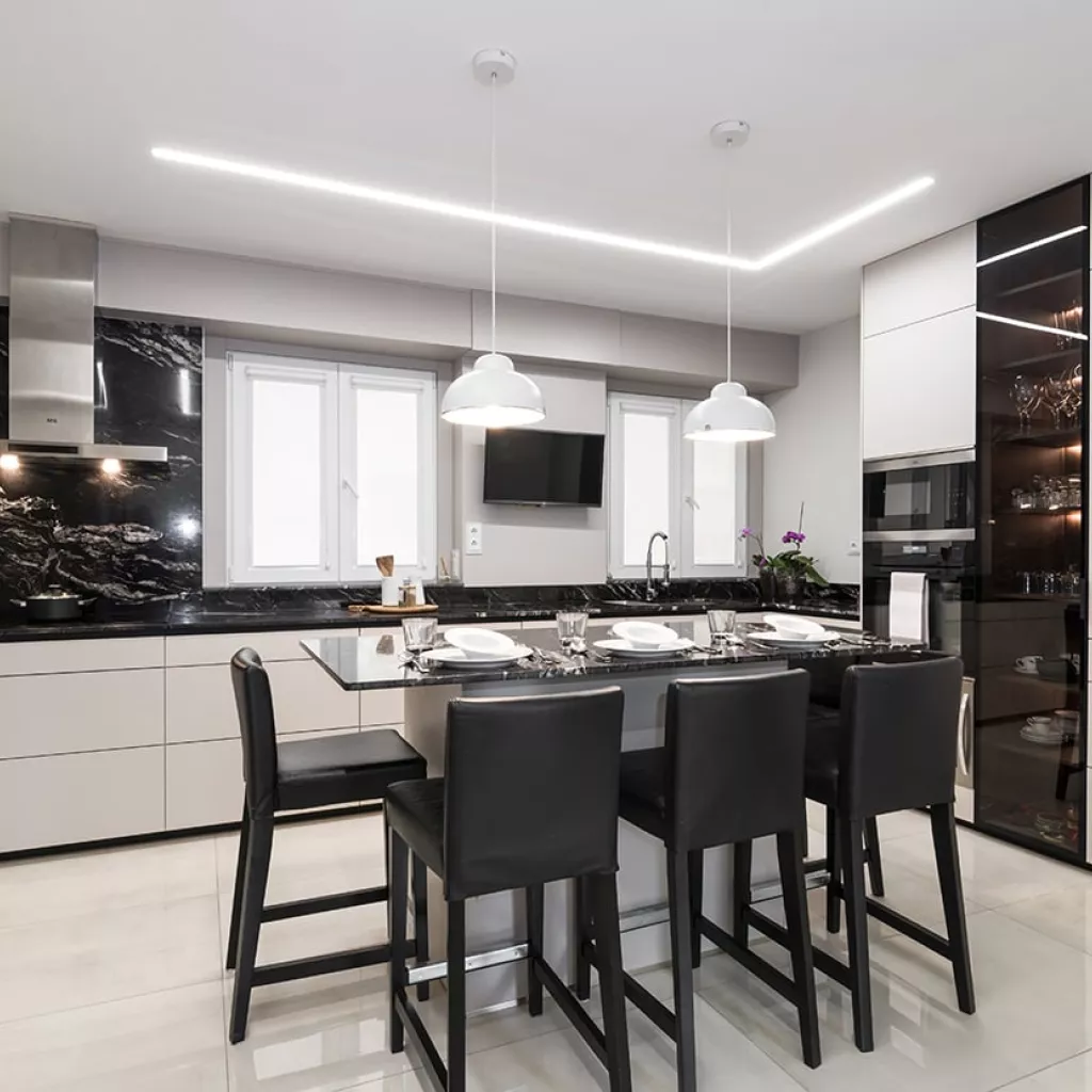 Cocina Santos en U con isla