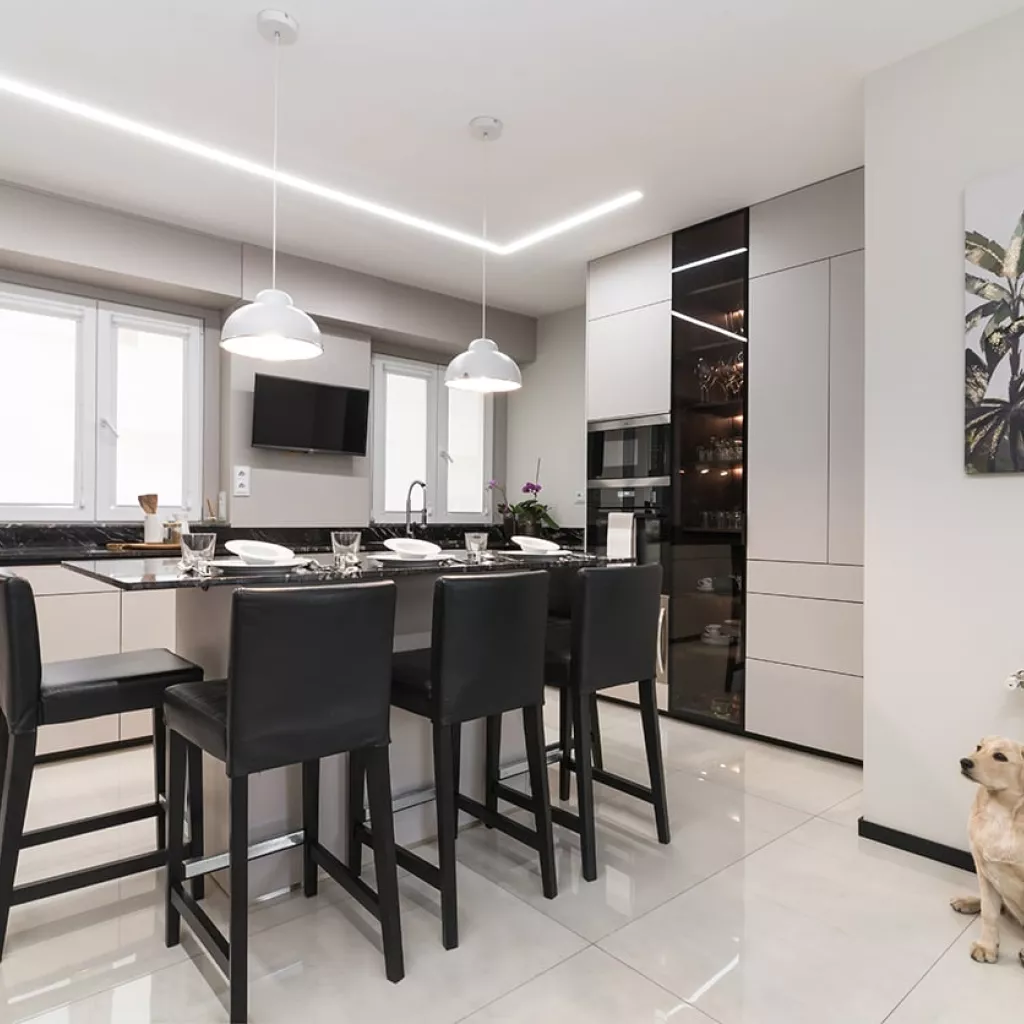 Cocina Santos en U con isla