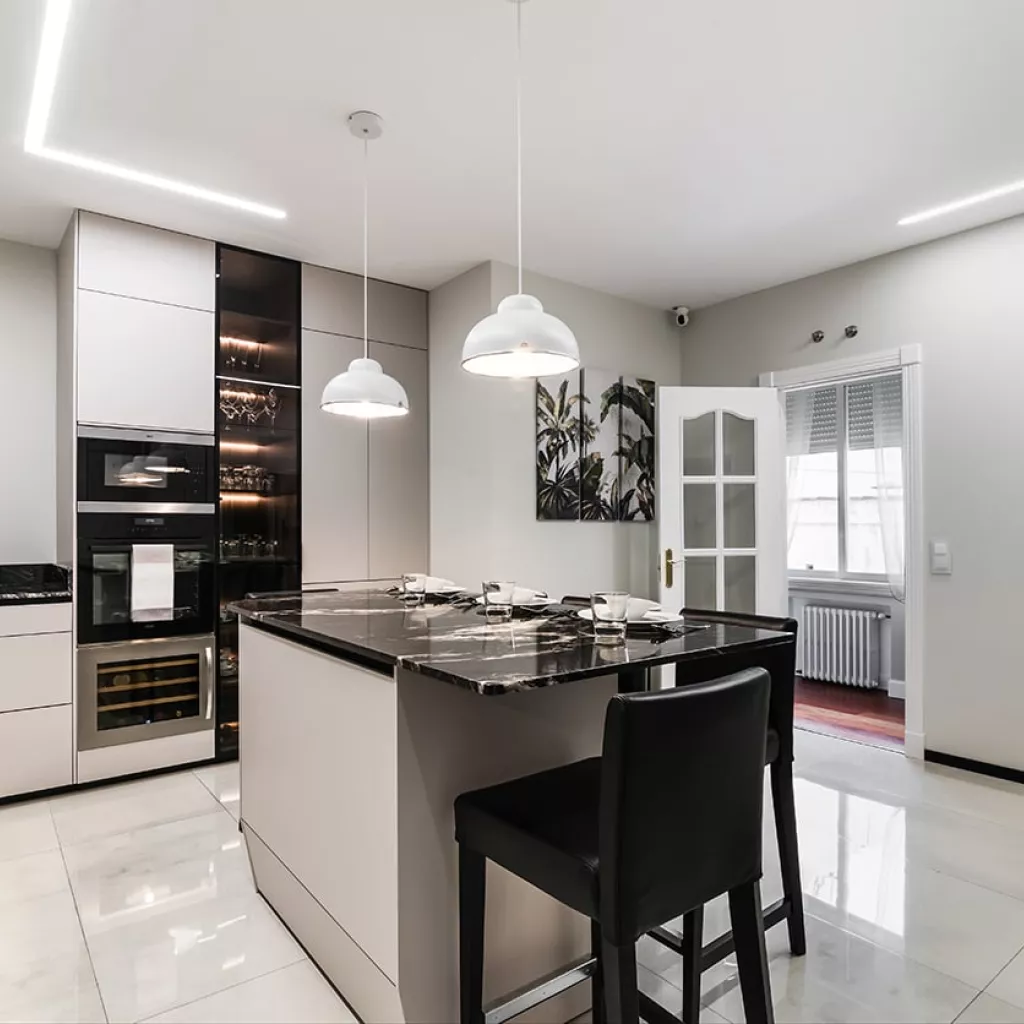 Cocina Santos en U con isla