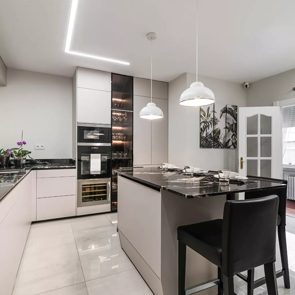 Cocina Santos en U con isla