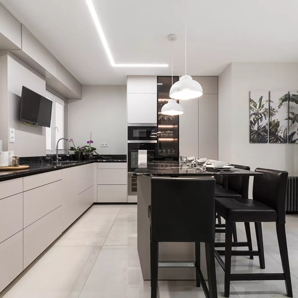 Cocina Santos en U con isla