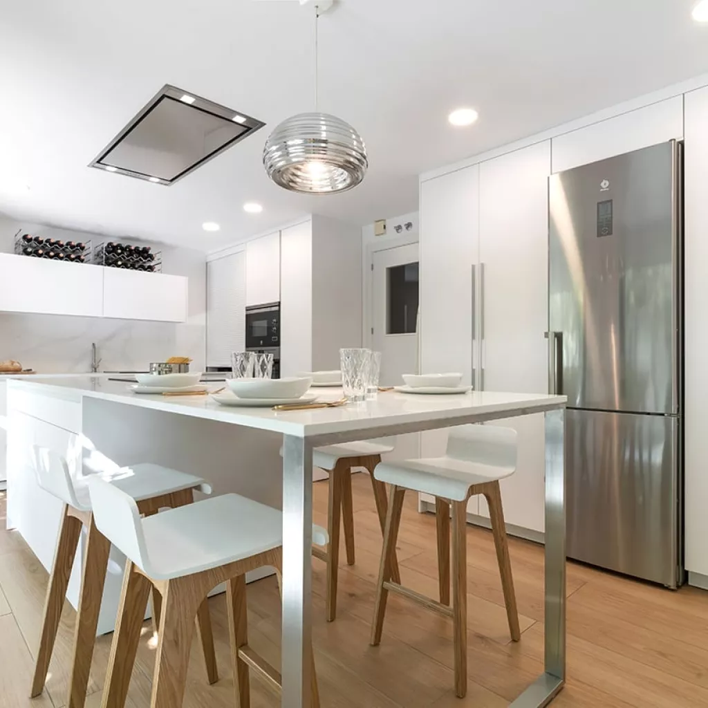Cocina moderna blanca
