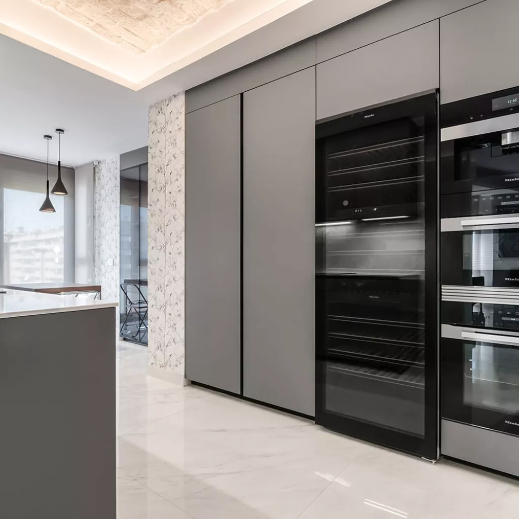 Cocina Santos Gris Visón en Paralelo