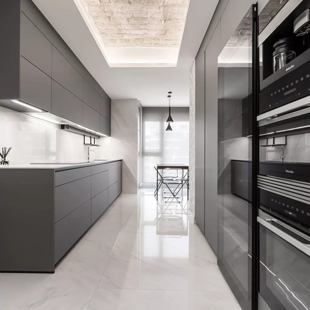 Cocina Santos Gris Visón en Paralelo