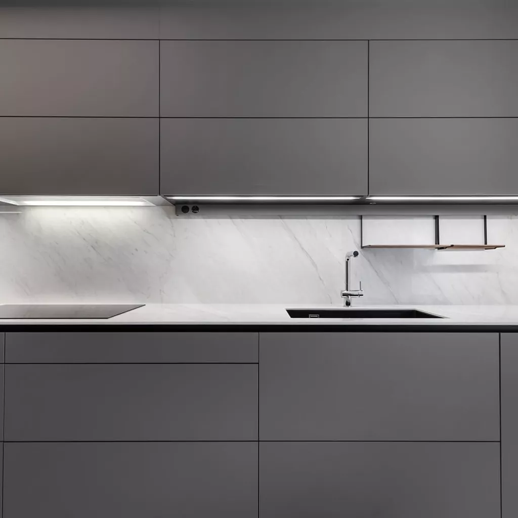 Cocina Santos Gris Visón en Paralelo