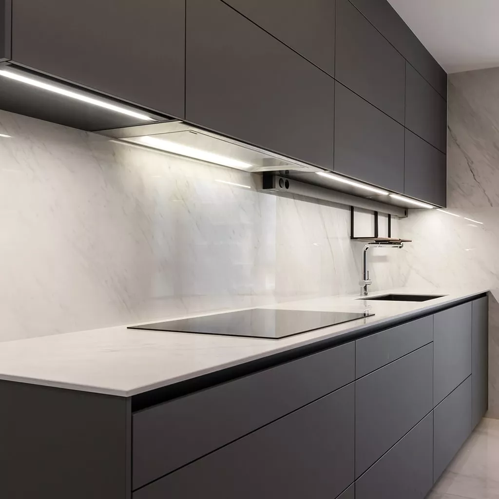 Cocina Santos Gris Visón en Paralelo