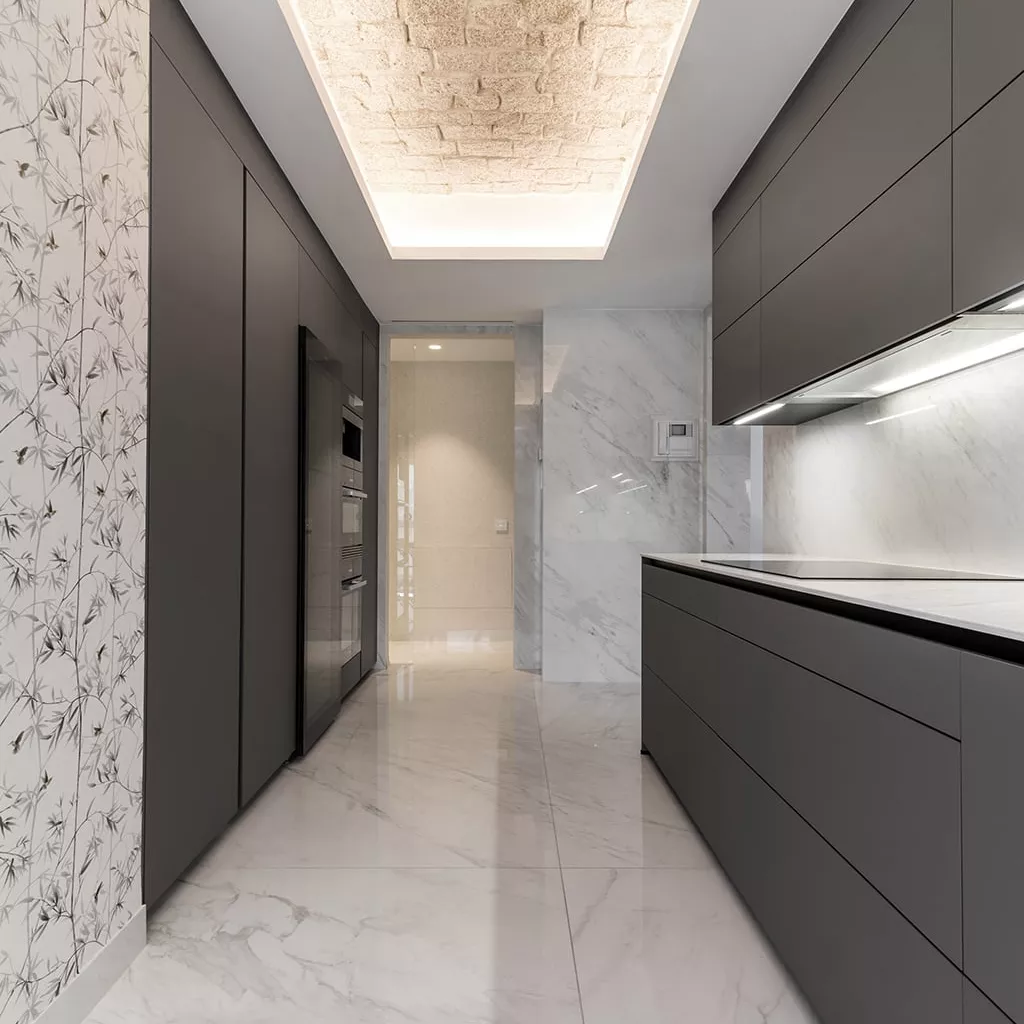 Cocina Santos Gris Visón en Paralelo