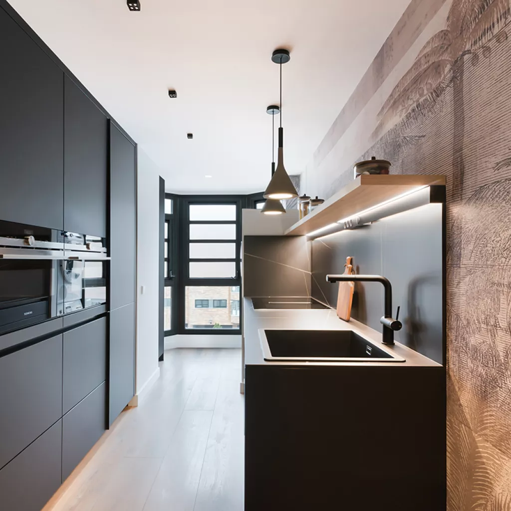 Cocina Santos pequeña negra