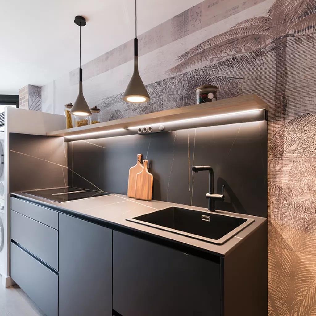 Cocina Santos pequeña negra