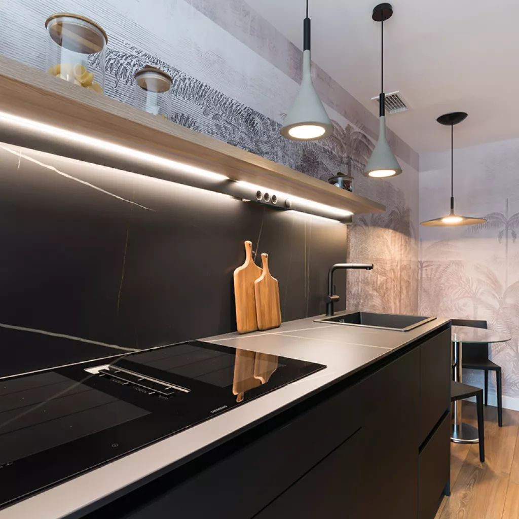 Cocina Santos pequeña negra