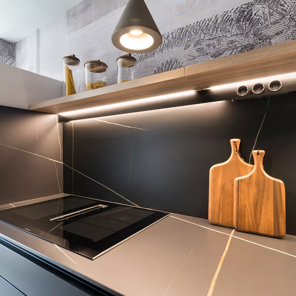 Cocina Santos pequeña negra