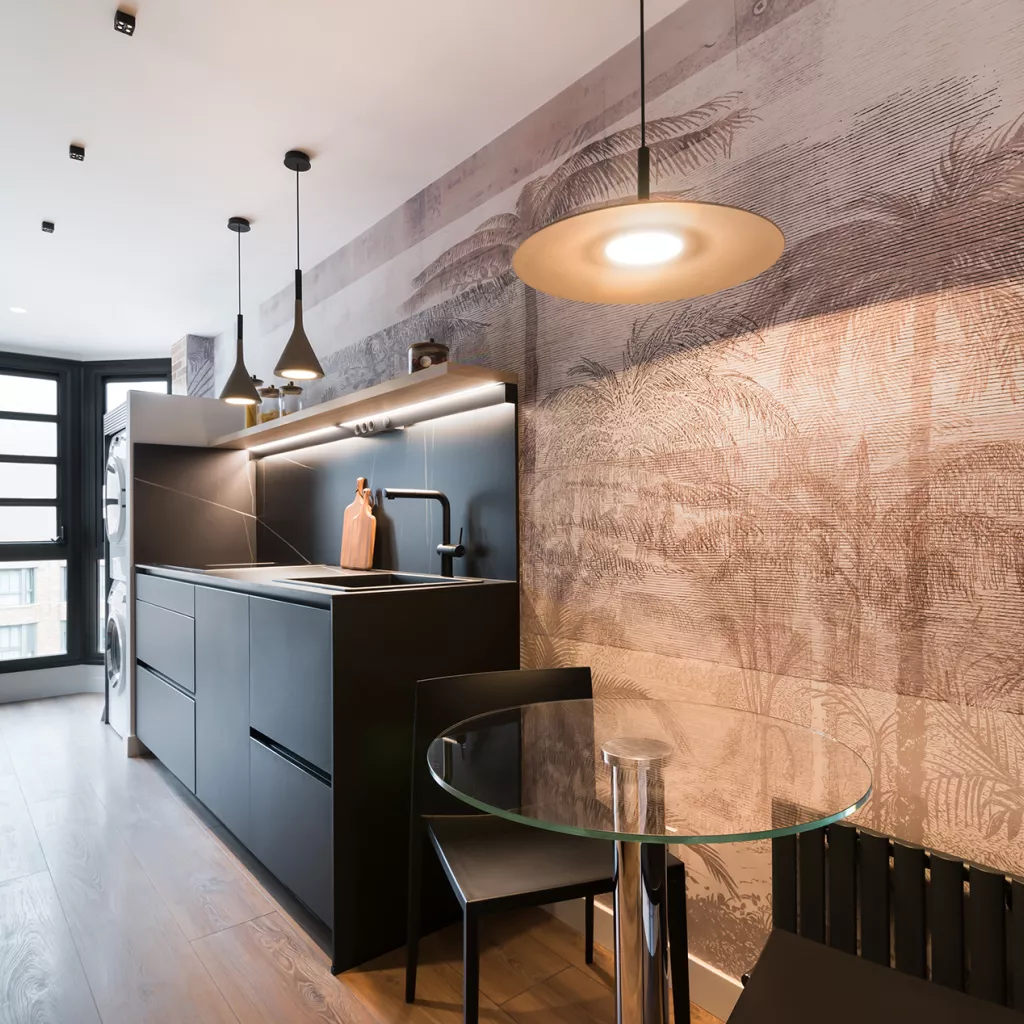 Cocina Santos pequeña negra