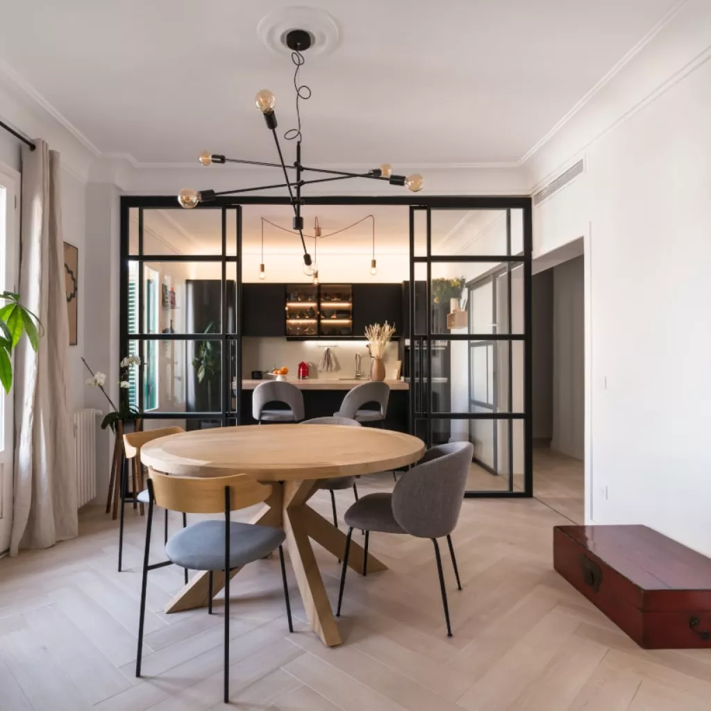 Cocina Santos abierta al salón