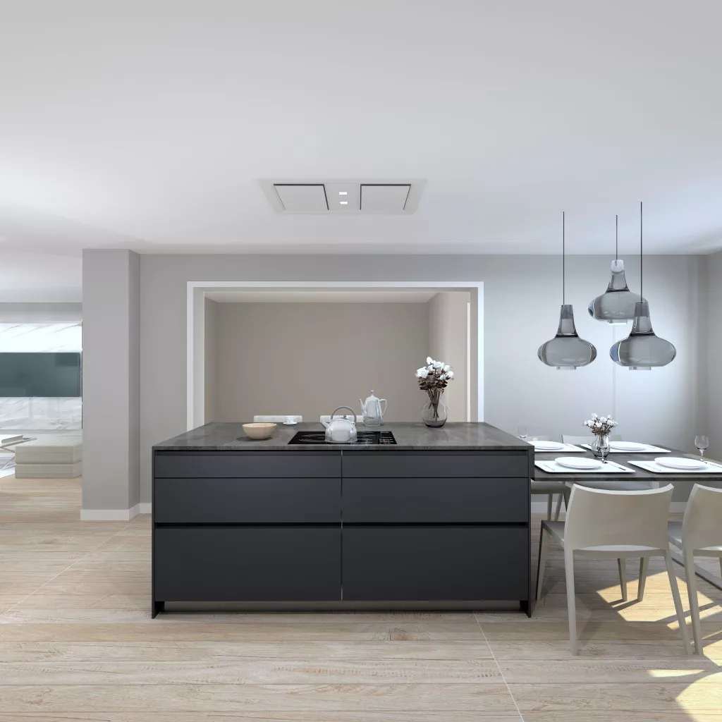 Cocina Santos Plataforma D Laminado Antihuella en Negro