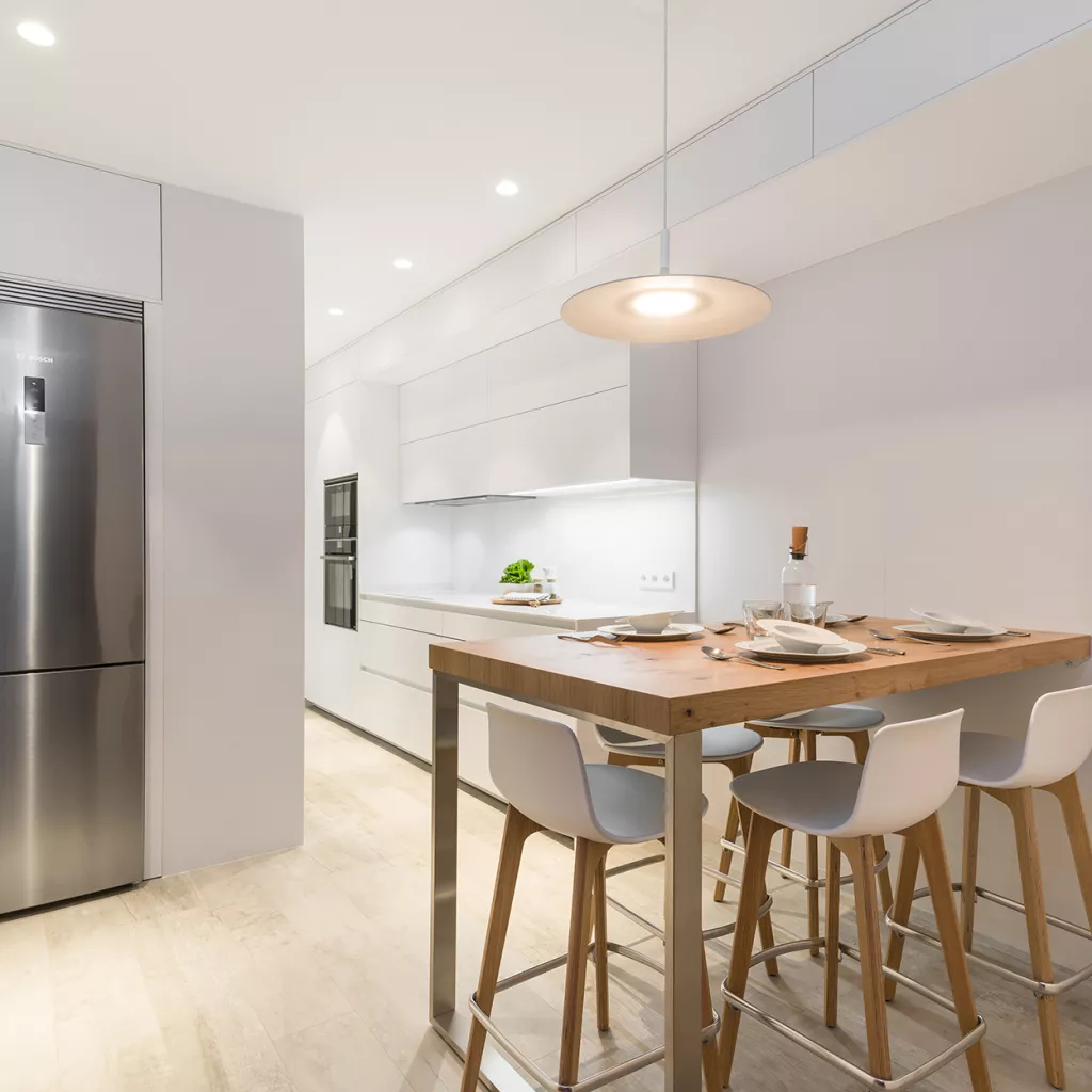 Cocina Blanca en Paralelo de Santos Cocinas