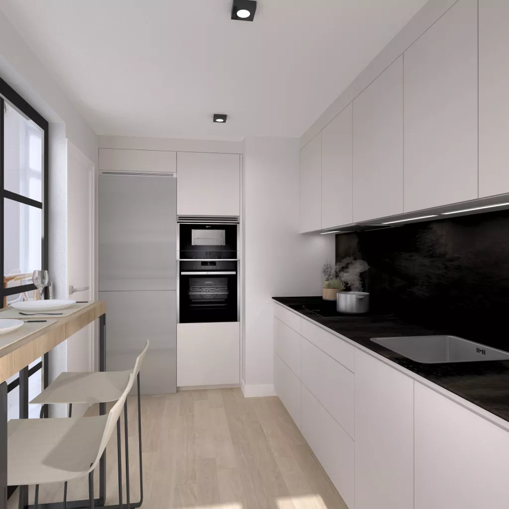 Cocina Santos blanca