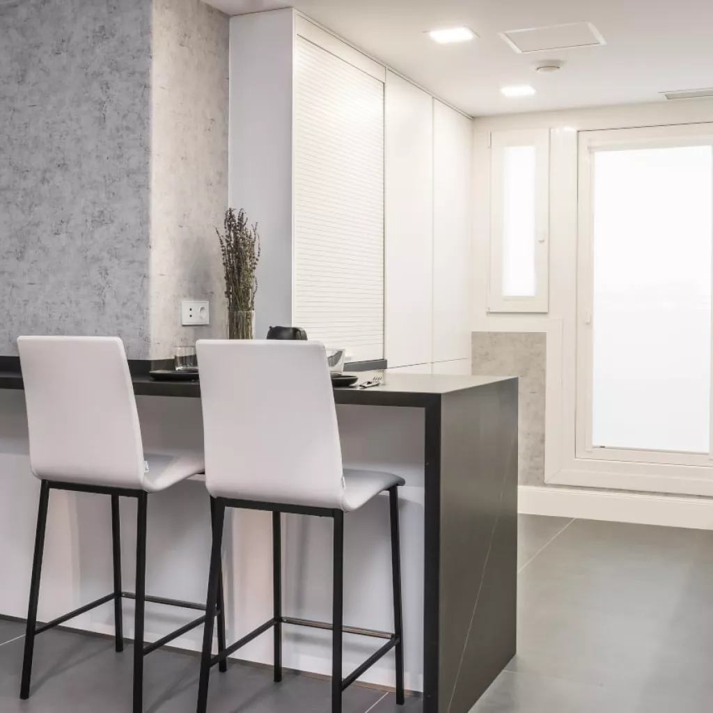 Cocina Santos blanca con encimera