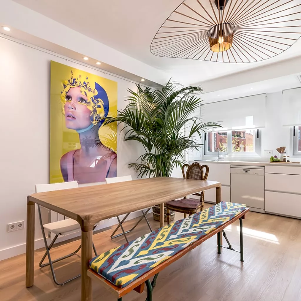 Cocina Santos blanca en L