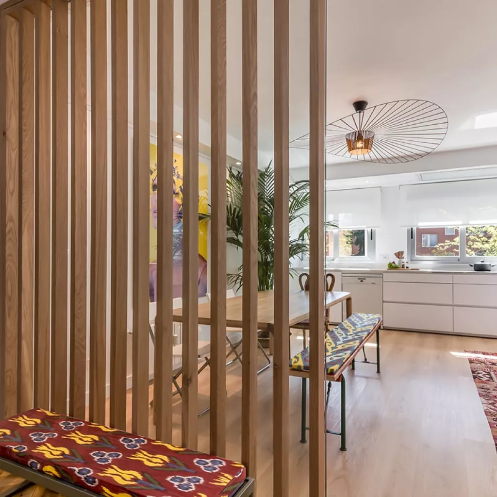 Cocina Santos blanca en L