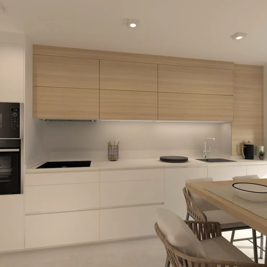Cocina Santos blanca y olmo en línea