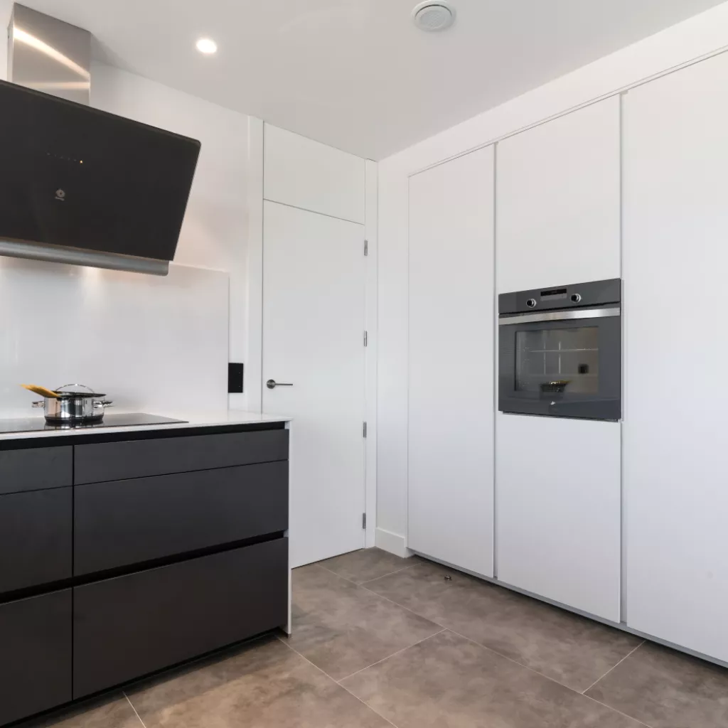 Cocina Santos muebles bajos gris